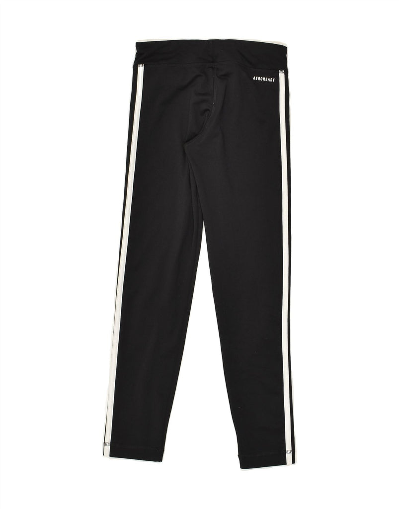 ADIDAS Girls Aeroready Leggings 9-10 Years Black Polyester | Vintage Adidas | Thrift | Second-Hand Adidas | Used Clothing | Messina Hembry 