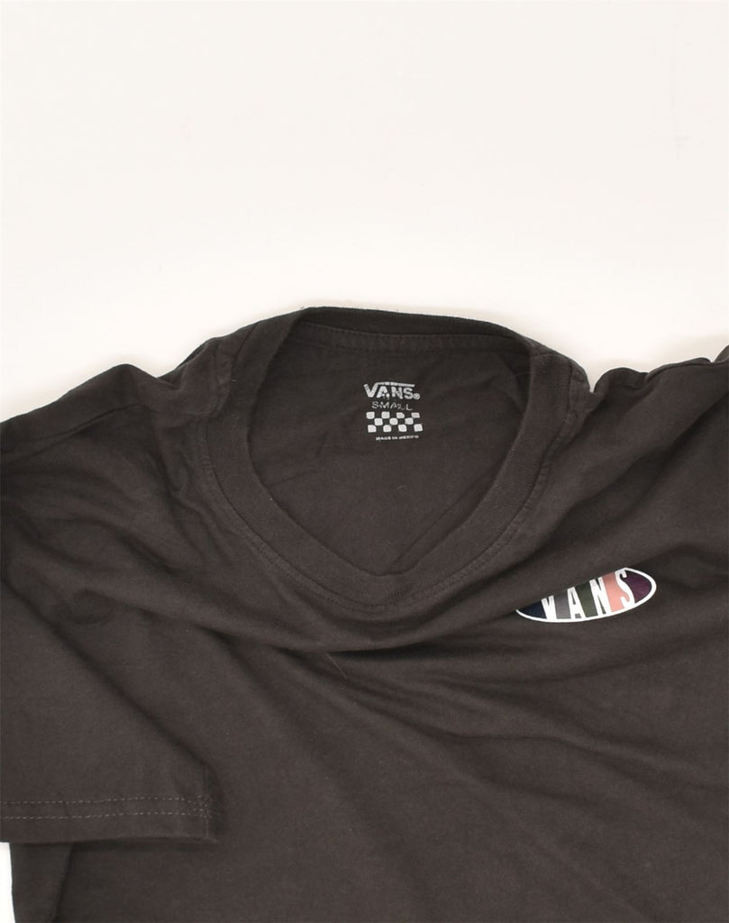 VANS Mens Graphic T-Shirt Top Small Black Cotton | Vintage Vans | Thrift | Second-Hand Vans | Used Clothing | Messina Hembry 