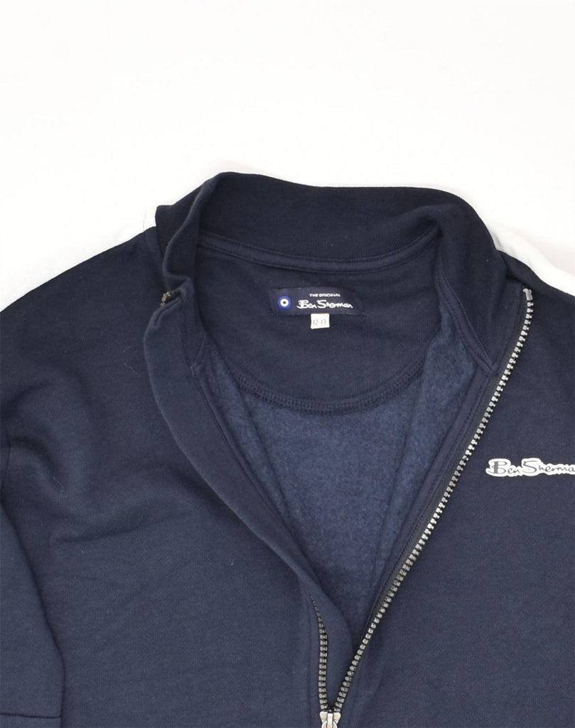 BEN SHERMAN Boys Tracksuit Top Jacket 12-13 Years Navy Blue Cotton | Vintage Ben Sherman | Thrift | Second-Hand Ben Sherman | Used Clothing | Messina Hembry 