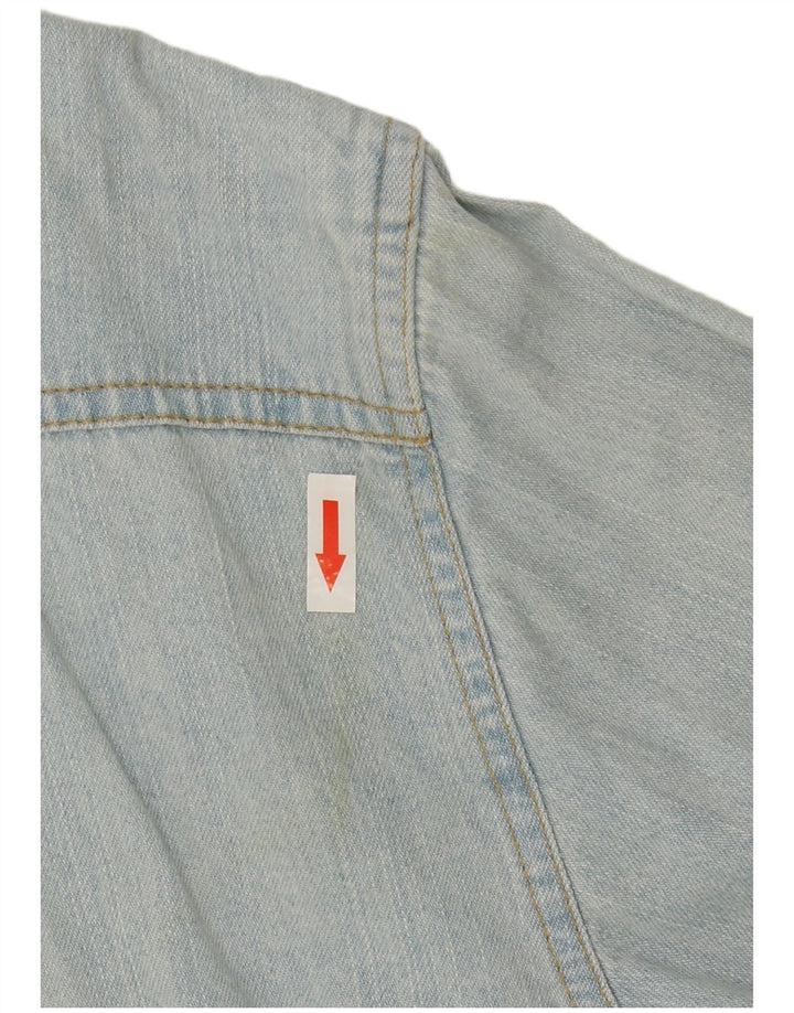 Levi's Mens Denim Shirt Large Blue Cotton