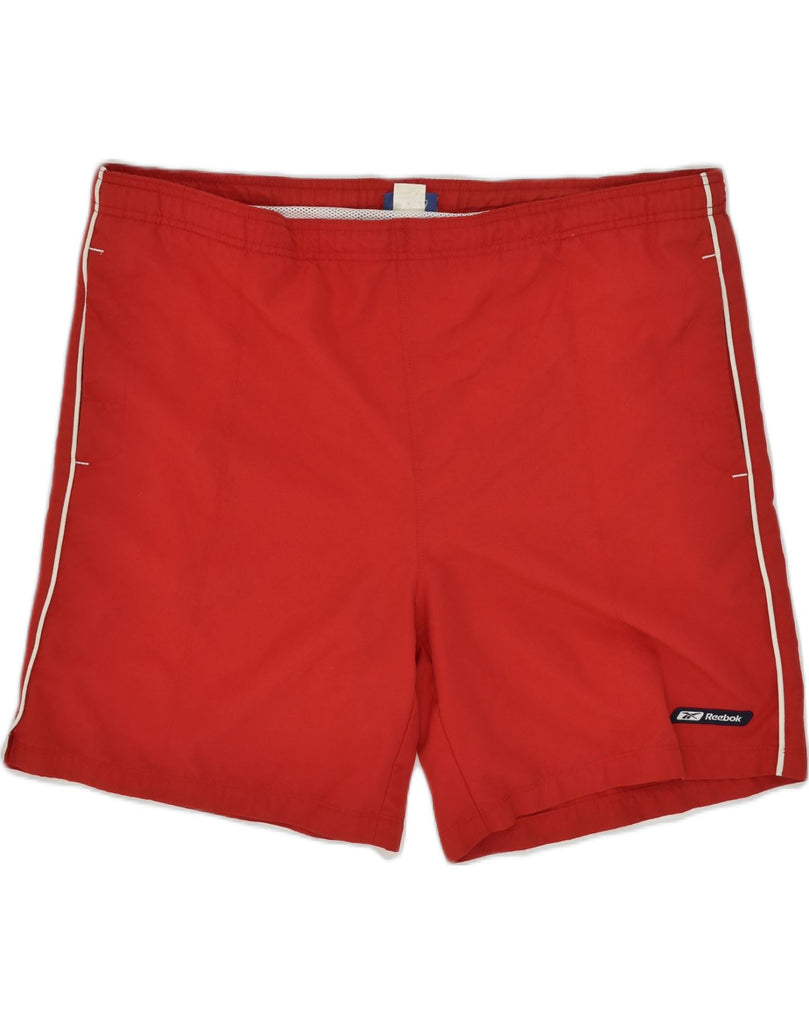 REEBOK Mens Swimming Shorts XL Red Nylon | Vintage Reebok | Thrift | Second-Hand Reebok | Used Clothing | Messina Hembry 