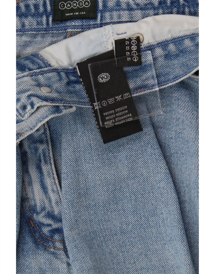 CANDA Womens Tapered Jeans IT 42 Medium W30 L30 Blue Cotton