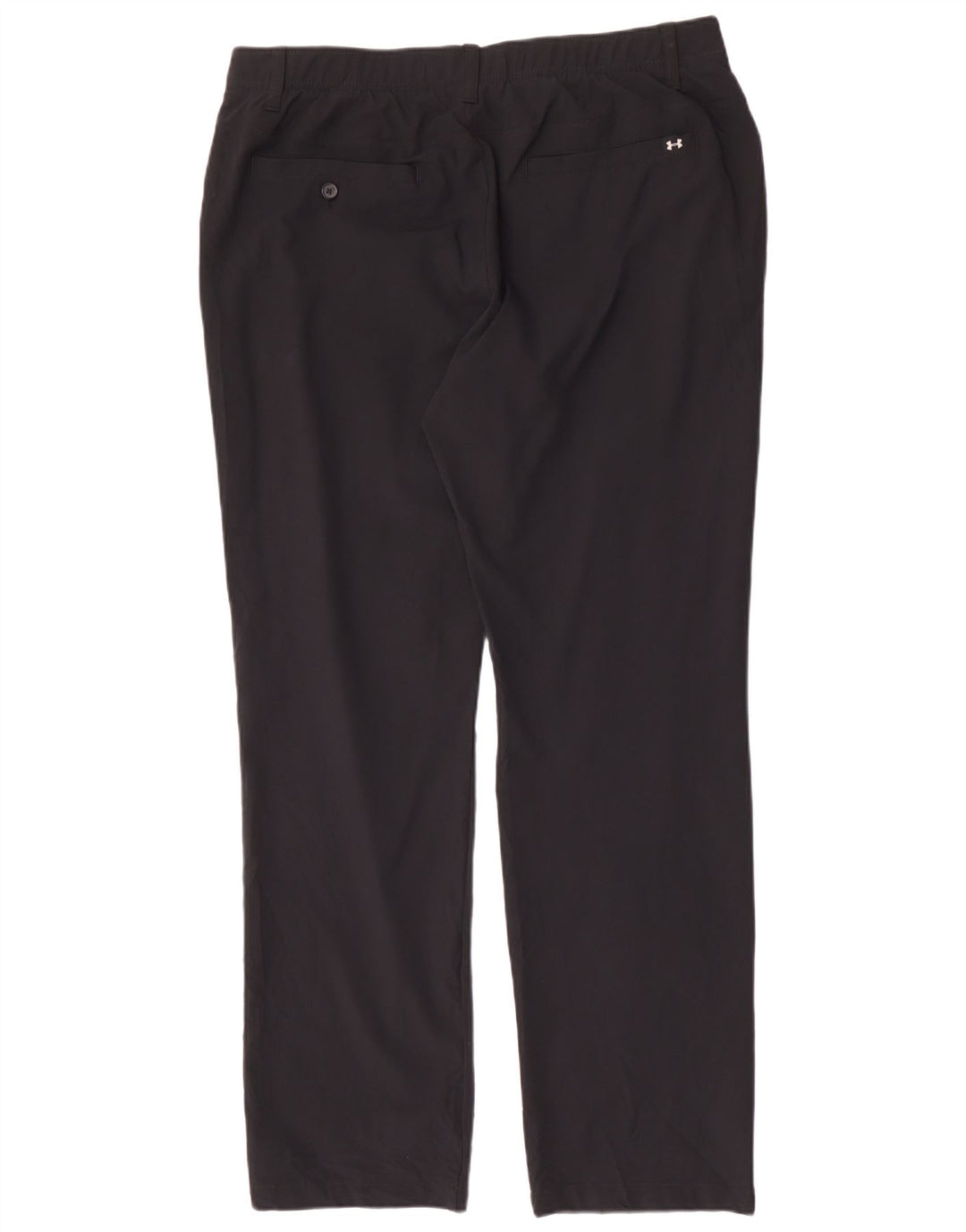 UNDER ARMOUR Mens Straight Chino Trousers W38 L32 Black Polyester