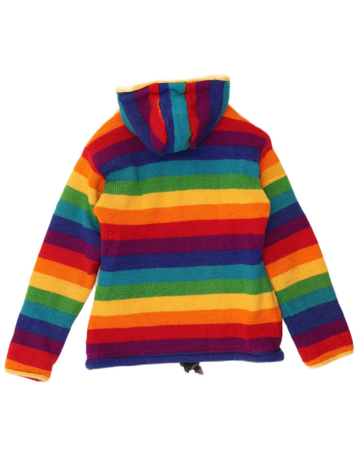 Vintage Womens Cardigan Sweater UK 12 Medium Multicoloured Colourful