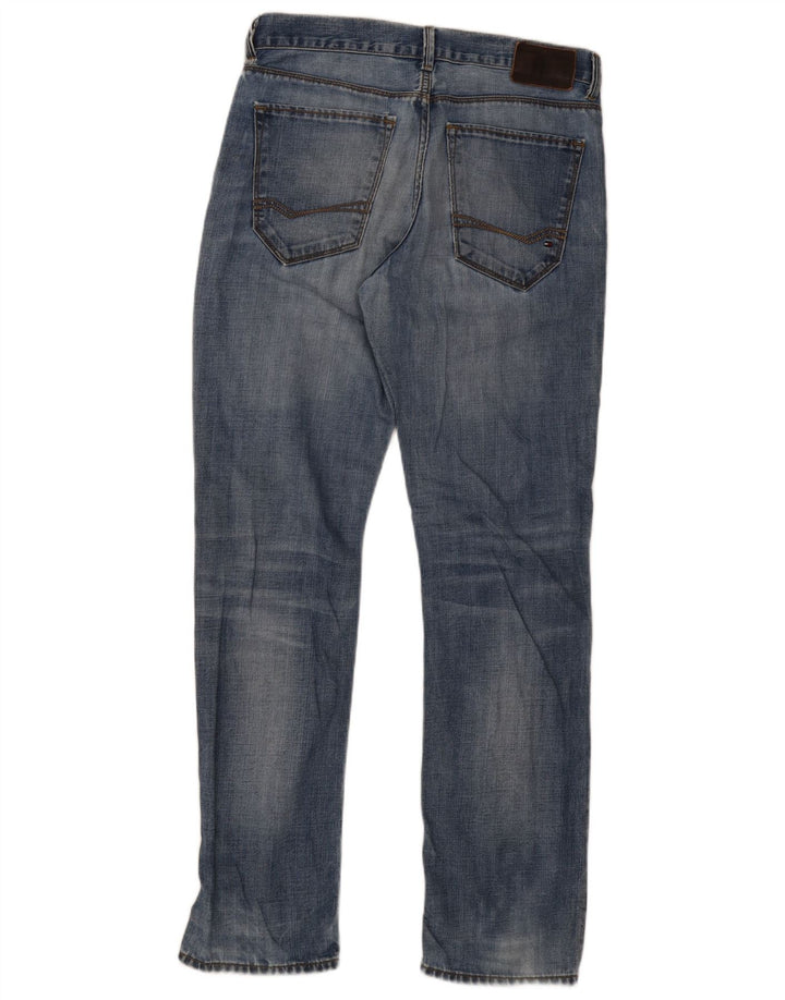 Tommy Hilfiger Mens Straight Jeans W32 L32 Blue Cotton