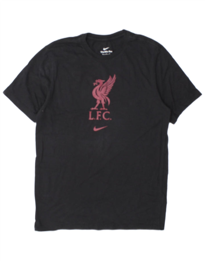 Nike Mens Liverpool Graphic T-Shirt Top Medium Black Cotton