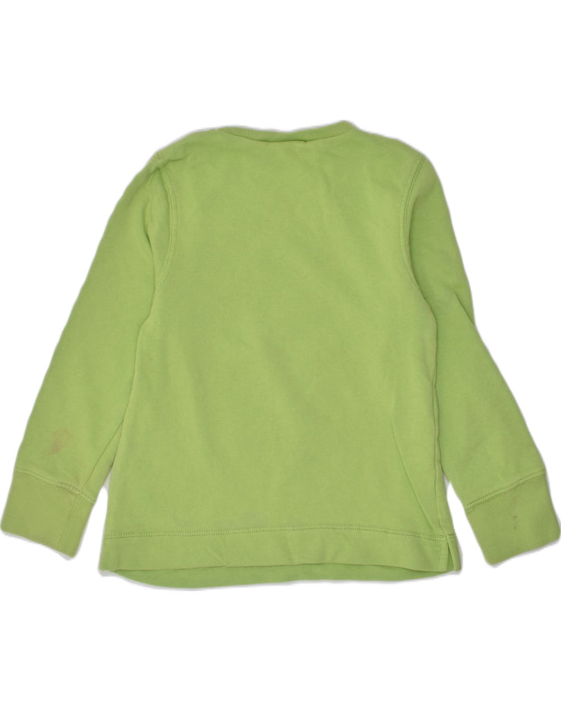 TOM TAILOR Girls Graphic Sweatshirt Jumper 7-8 Years Green Cotton | Vintage Tom Tailor | Thrift | Second-Hand Tom Tailor | Used Clothing | Messina Hembry 