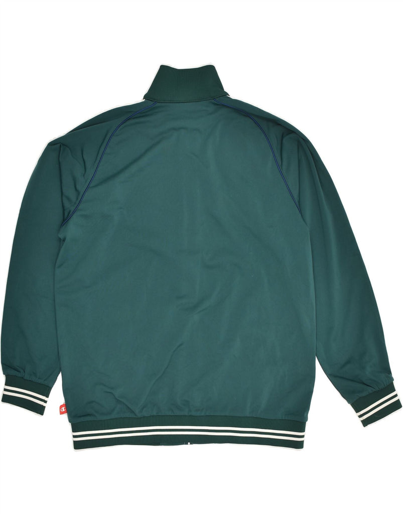 CHAMPION Boys Graphic Tracksuit Top Jacket 11-12 Years Green Polyester | Vintage Champion | Thrift | Second-Hand Champion | Used Clothing | Messina Hembry 