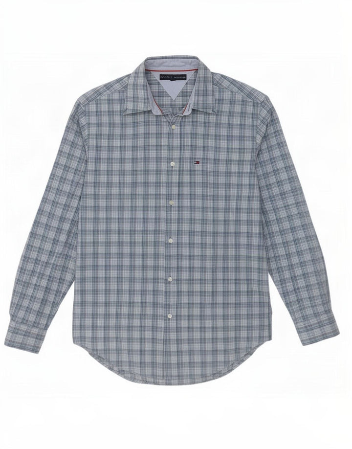 Tommy Hilfiger Mens Shirt Small Blue Plaid
