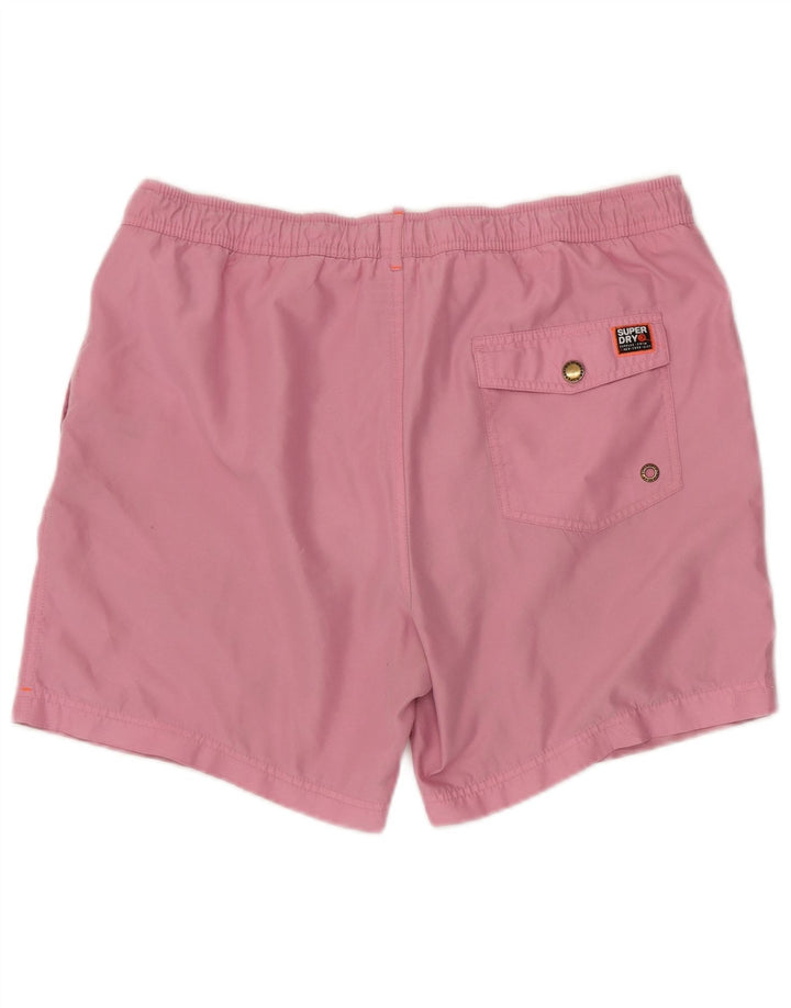 Superdry Mens Swimming Shorts XL  Pink Polyester