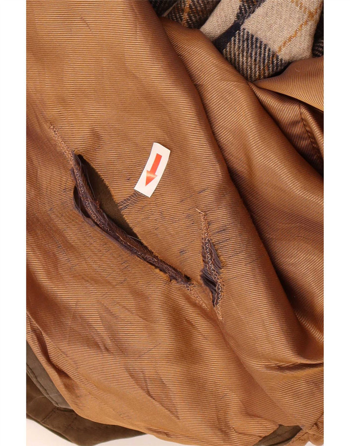 B.S.M Mens Overcoat UK 42 XL Khaki Polyamide