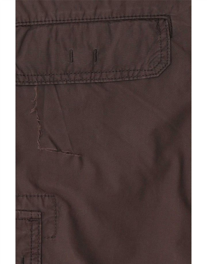 Napapijri Mens Regular Cargo Shorts Medium W32 Brown Cotton