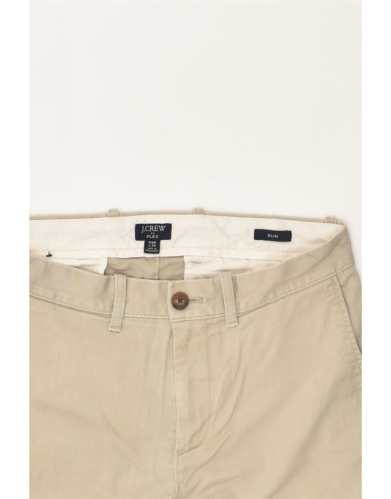 J. CREW Womens Flex Slim Chino Trousers W28 L30 Beige Cotton | Vintage J. Crew | Thrift | Second-Hand J. Crew | Used Clothing | Messina Hembry 