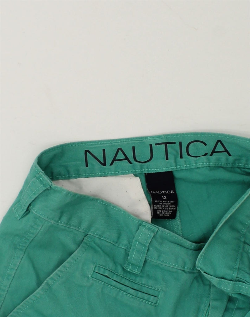 NAUTICA Boys Casual Shorts 11-12 Years W26 Green Cotton | Vintage Nautica | Thrift | Second-Hand Nautica | Used Clothing | Messina Hembry 