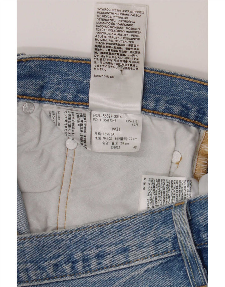 Levi's Womens 501 Distressed Denim Shorts W31 Medium Blue Cotton
