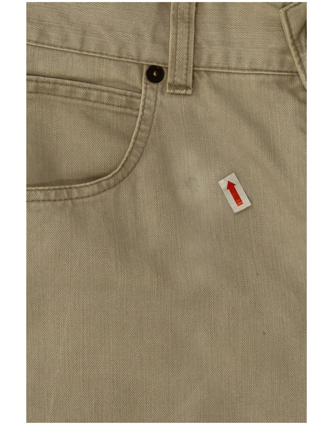 Armani Mens Straight Jeans W36 L28 Beige Cotton