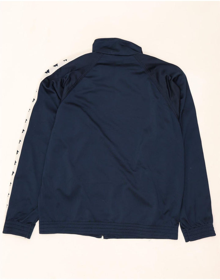 Lotto Mens Tracksuit Top Jacket Small Navy Blue Colourblock Polyester