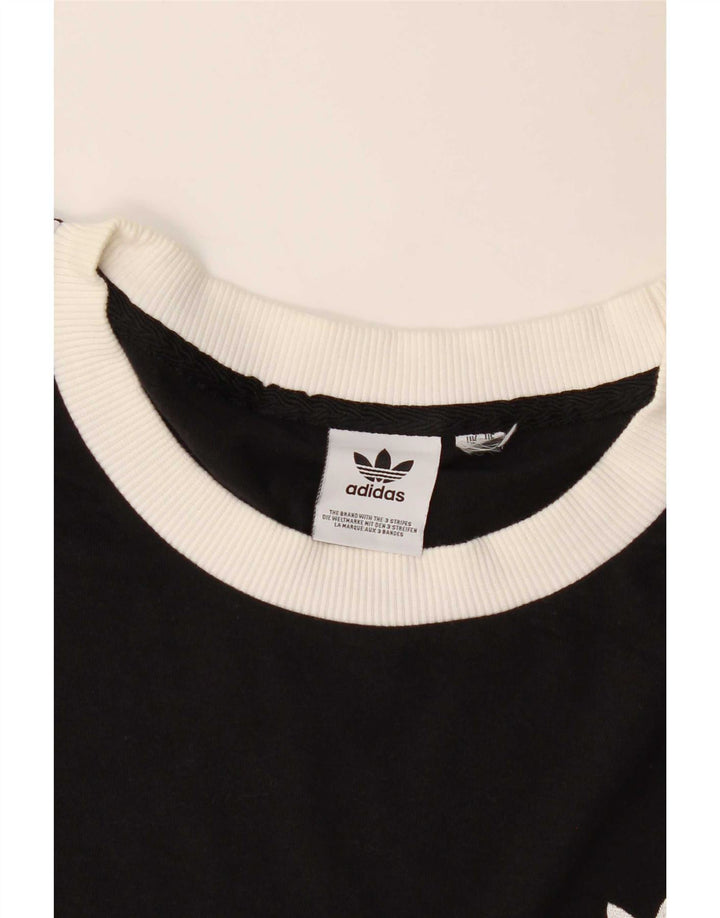 Adidas Mens T-Shirt Top Large Black