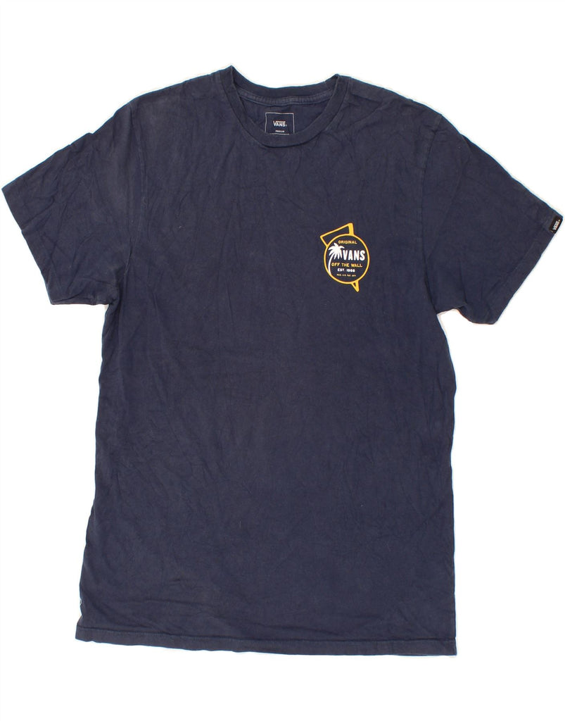 VANS Mens Graphic T-Shirt Top Medium Navy Blue Cotton Vintage Vans and Second-Hand Vans from Messina Hembry 