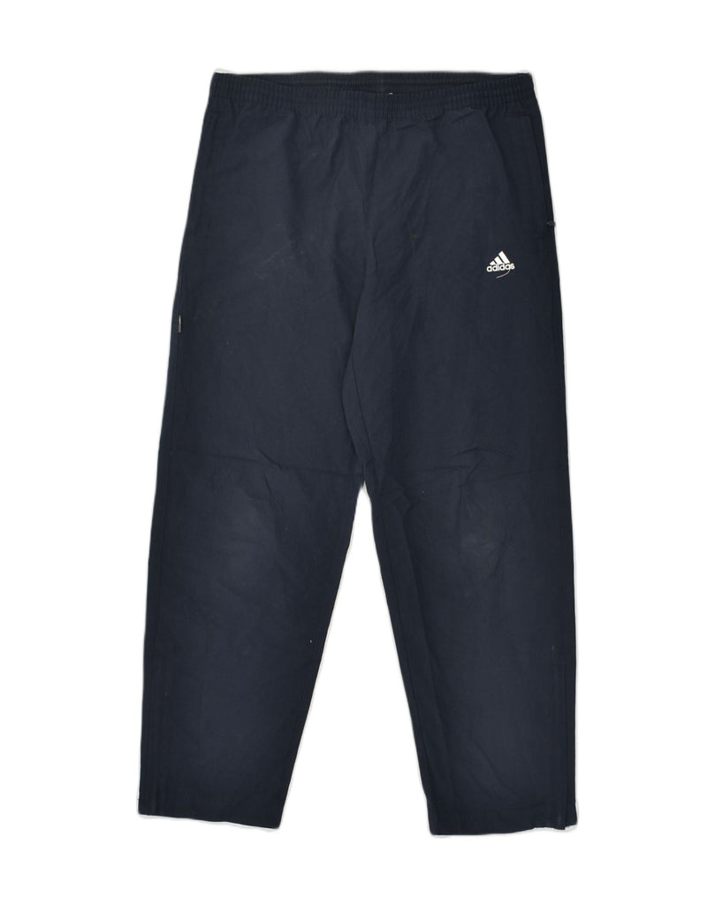 ADIDAS Girls Tracksuit Trousers 11-12 Years Navy Blue Polyester | Vintage Adidas | Thrift | Second-Hand Adidas | Used Clothing | Messina Hembry 