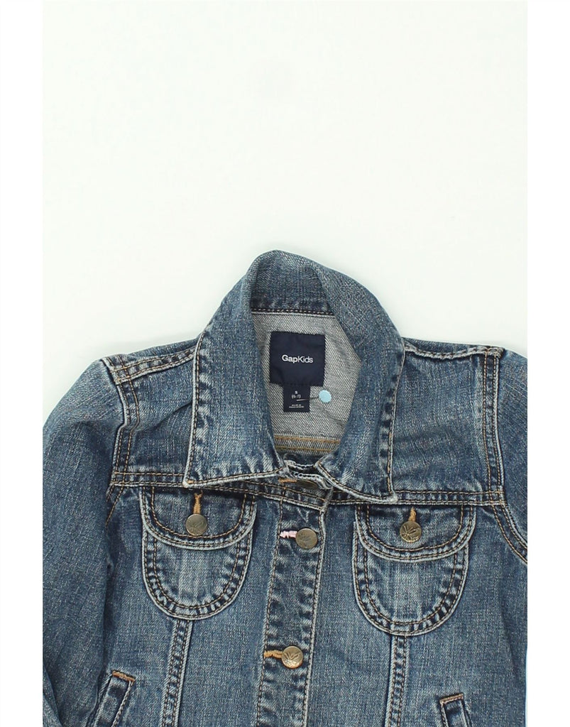 GAP Girls Crop Denim Jacket 6-7 Years Small  Blue Cotton Vintage Gap and Second-Hand Gap from Messina Hembry 