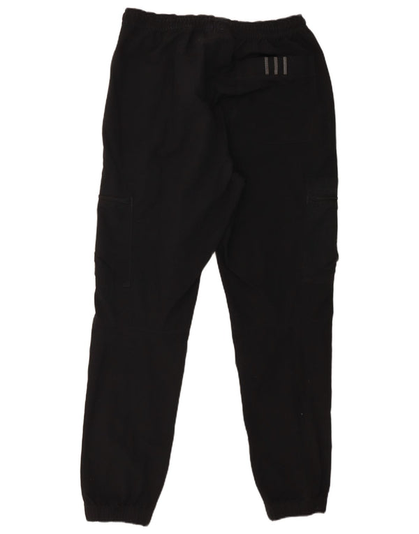 Adidas Mens Joggers Cargo Trousers Medium W32 L29 Black Nylon