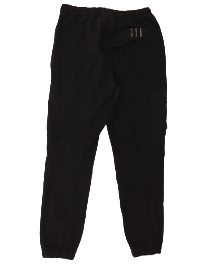 Adidas Mens Joggers Cargo Trousers Medium W32 L29 Black Nylon