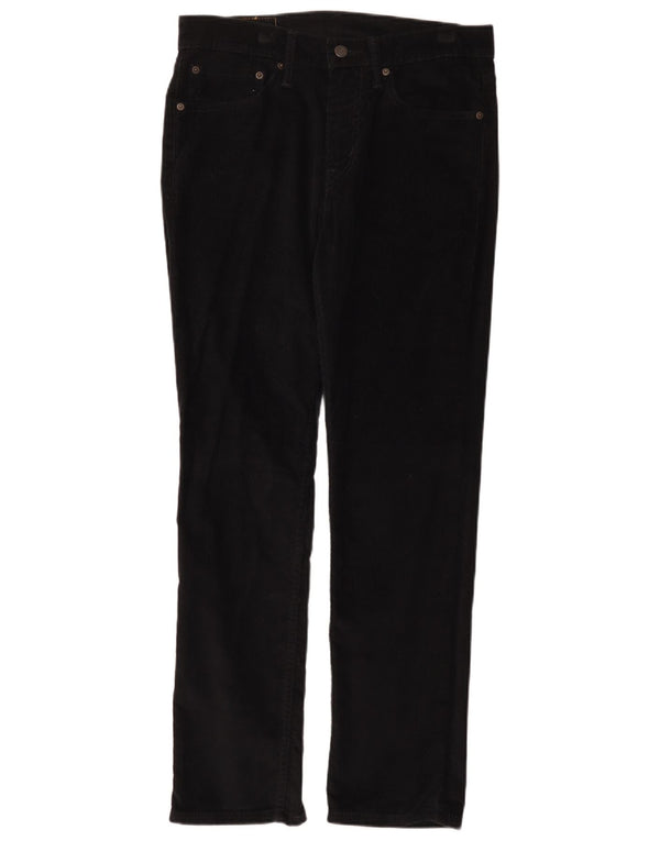 Levi's Mens 511 Slim Corduroy Trousers W31 L30 Black Cotton