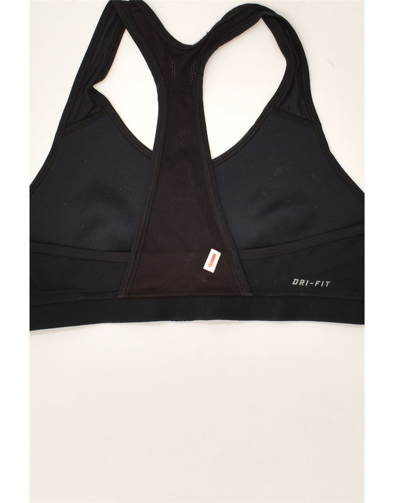 NIKE Womens Dri Fit Sport Bra Top UK 4 XS Black | Vintage Nike | Thrift | Second-Hand Nike | Used Clothing | Messina Hembry 