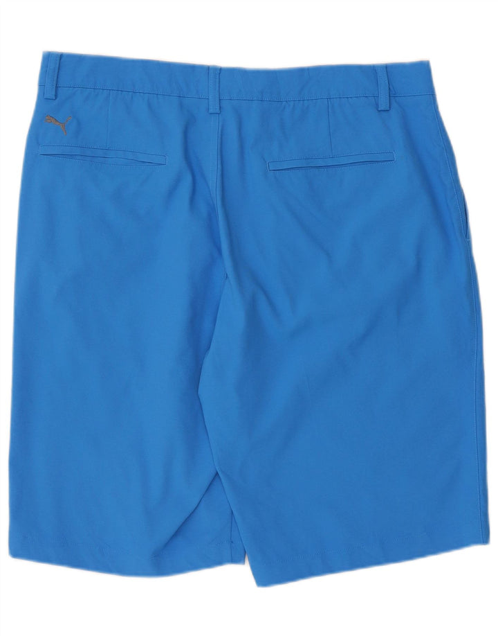 Puma Mens Chino Shorts W36 Large Blue Polyester