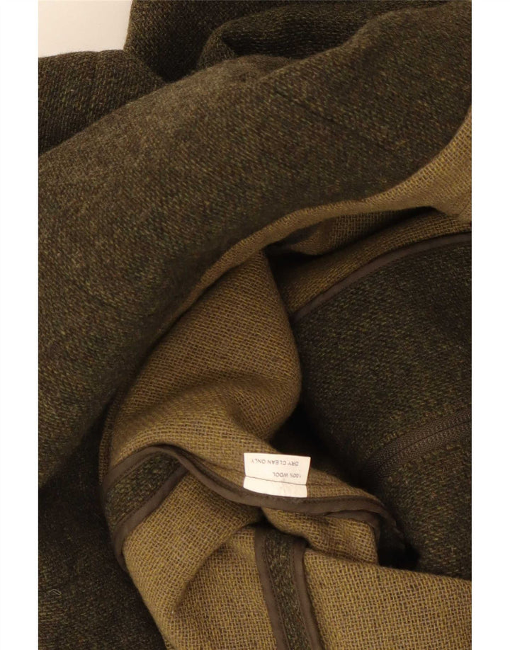 Anna Sousa Womens Full Zip Overcoat UK 10 Small Khaki Wool