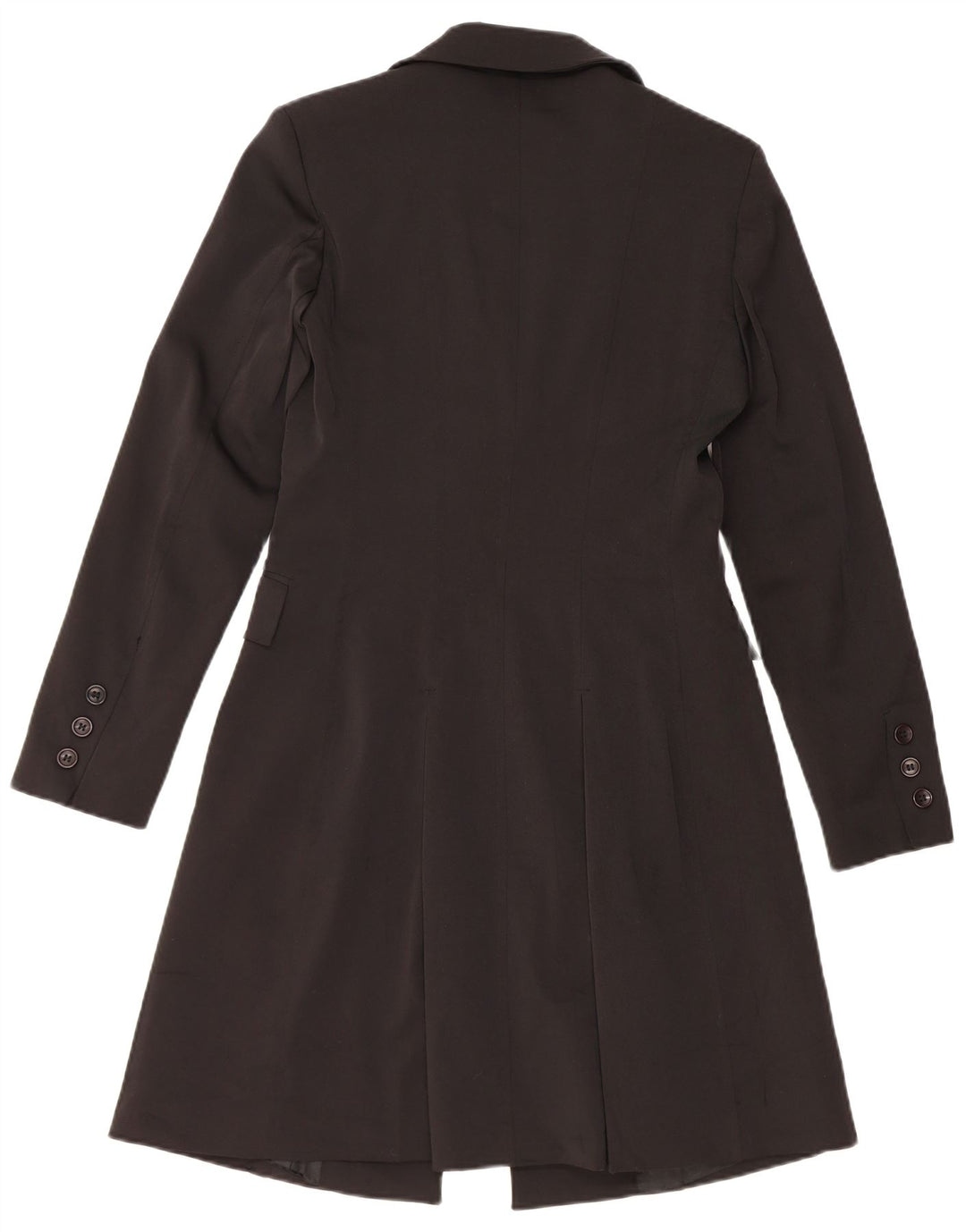 ONYX Womens Overcoat IT 40 Small Black Polyester