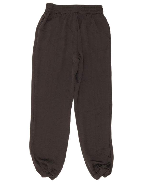 Zara Womens Joggers Casual Trousers XS W24 L28 Black Polyester