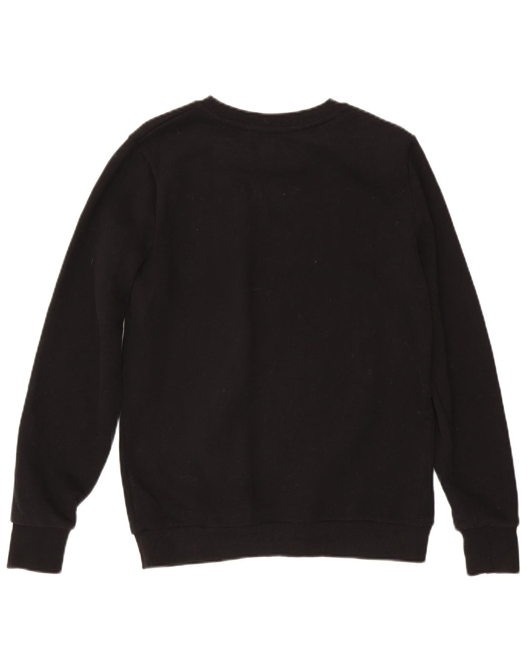 Superdry Womens Sweatshirt Jumper UK 14 Large Black Cotton