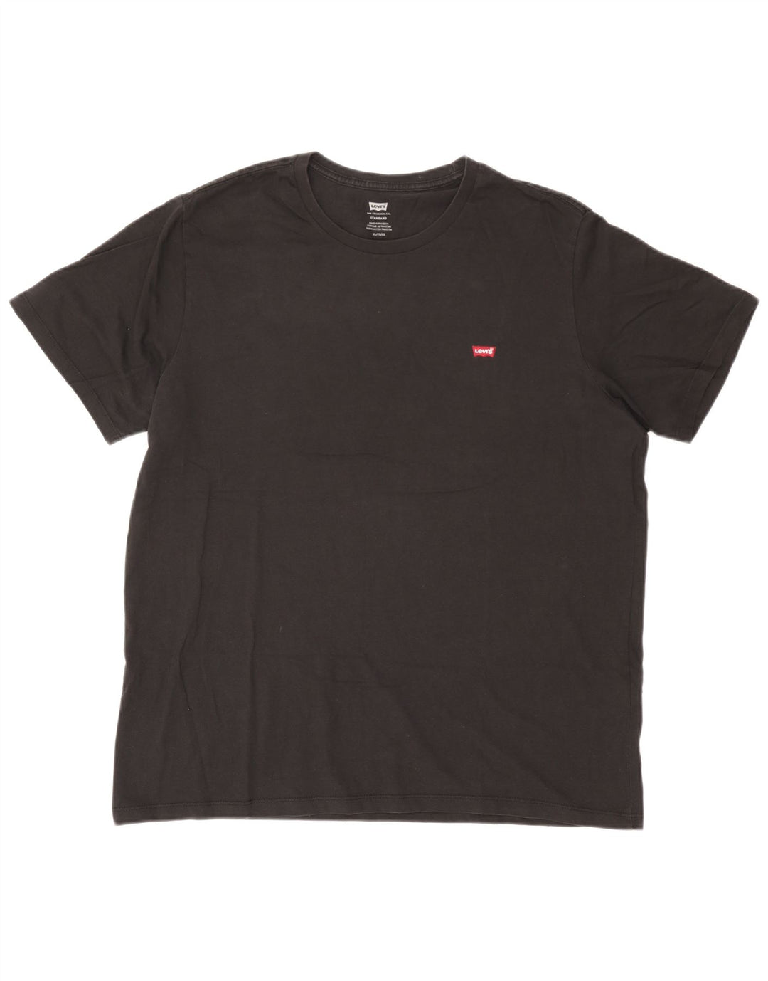 Levi's Mens Standard T-Shirt Top XL Black Cotton