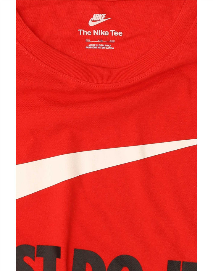Nike Mens Graphic T-Shirt Top 2XL Red