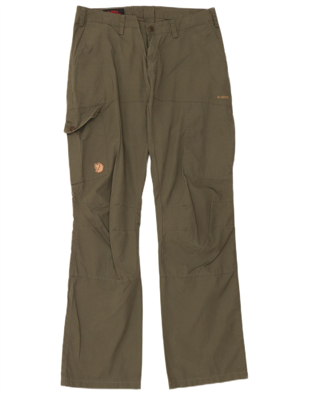 Fjall Raven Womens Bootcut Cargo Trousers EU 38 Medium W32 L33 Khaki