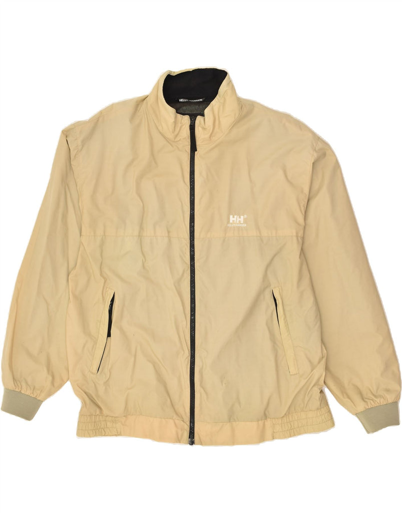 HELLY HANSEN Mens Bomber Jacket UK 40 Large Beige Polyester | Vintage Helly Hansen | Thrift | Second-Hand Helly Hansen | Used Clothing | Messina Hembry 