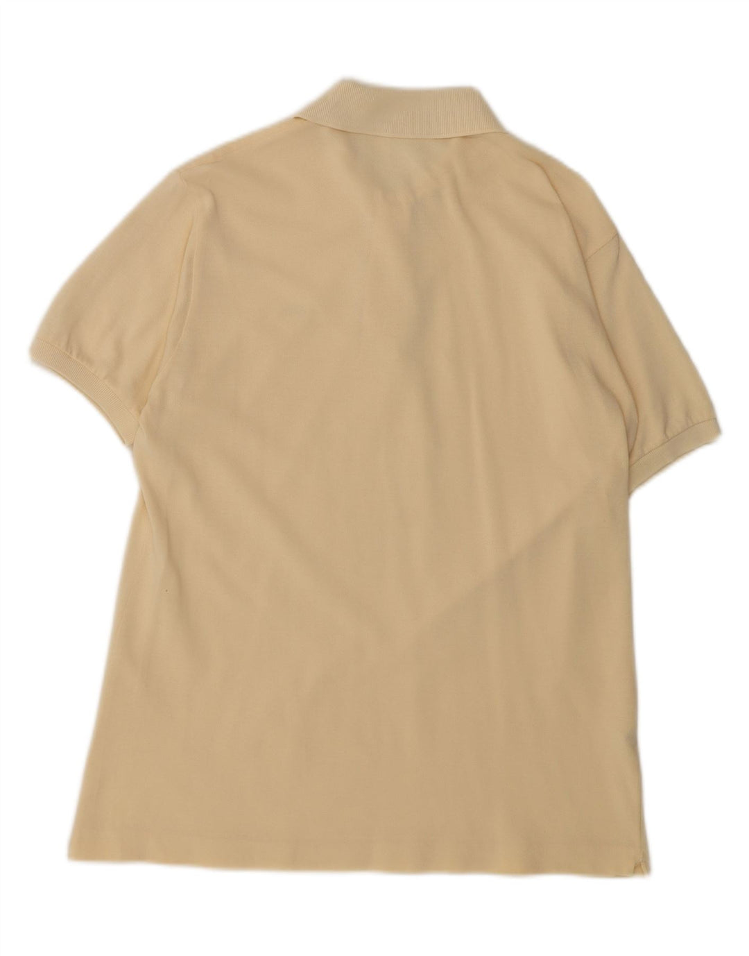 Lacoste Mens Regular Fit Polo Shirt Size 4 Medium Yellow Cotton Classic