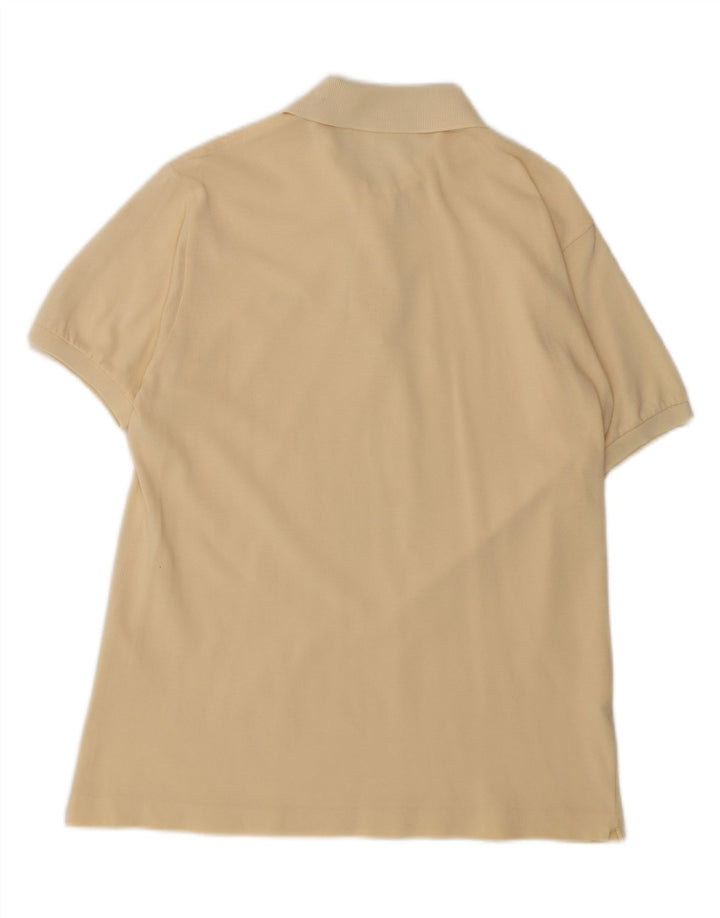 Lacoste Mens Regular Fit Polo Shirt Size 4 Medium Yellow Cotton Classic