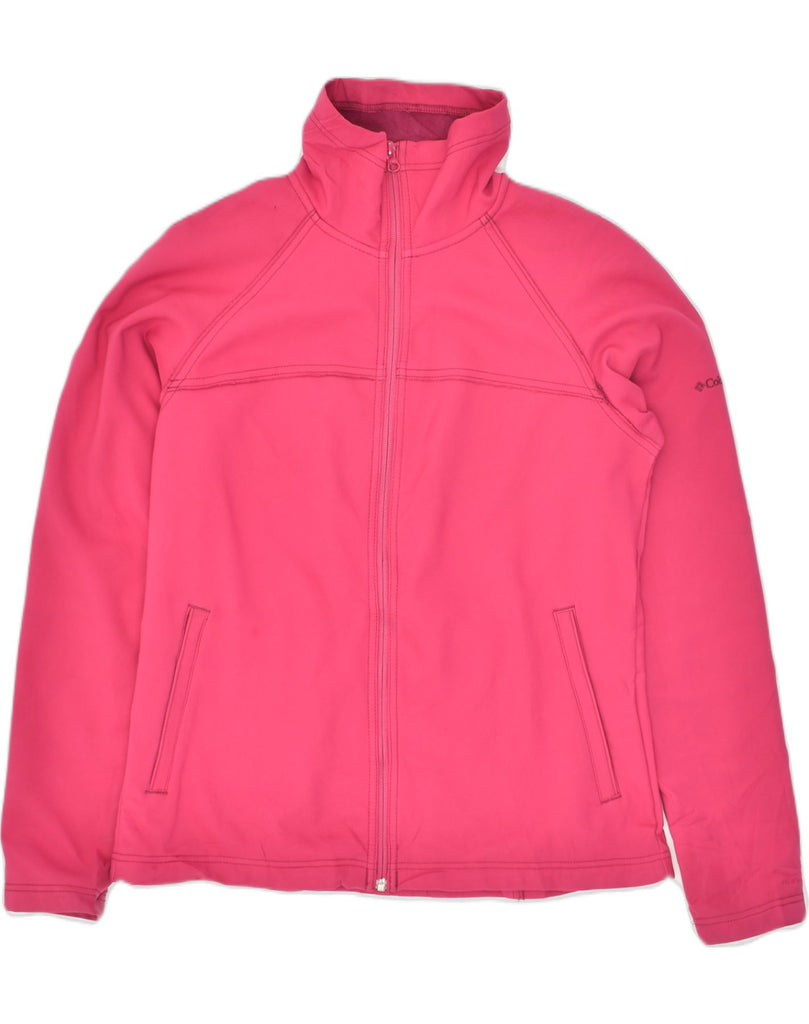 COLUMBIA Womens sportswear Windbreaker Jacket UK 16 Large Pink Cotton | Vintage Columbia | Thrift | Second-Hand Columbia | Used Clothing | Messina Hembry 