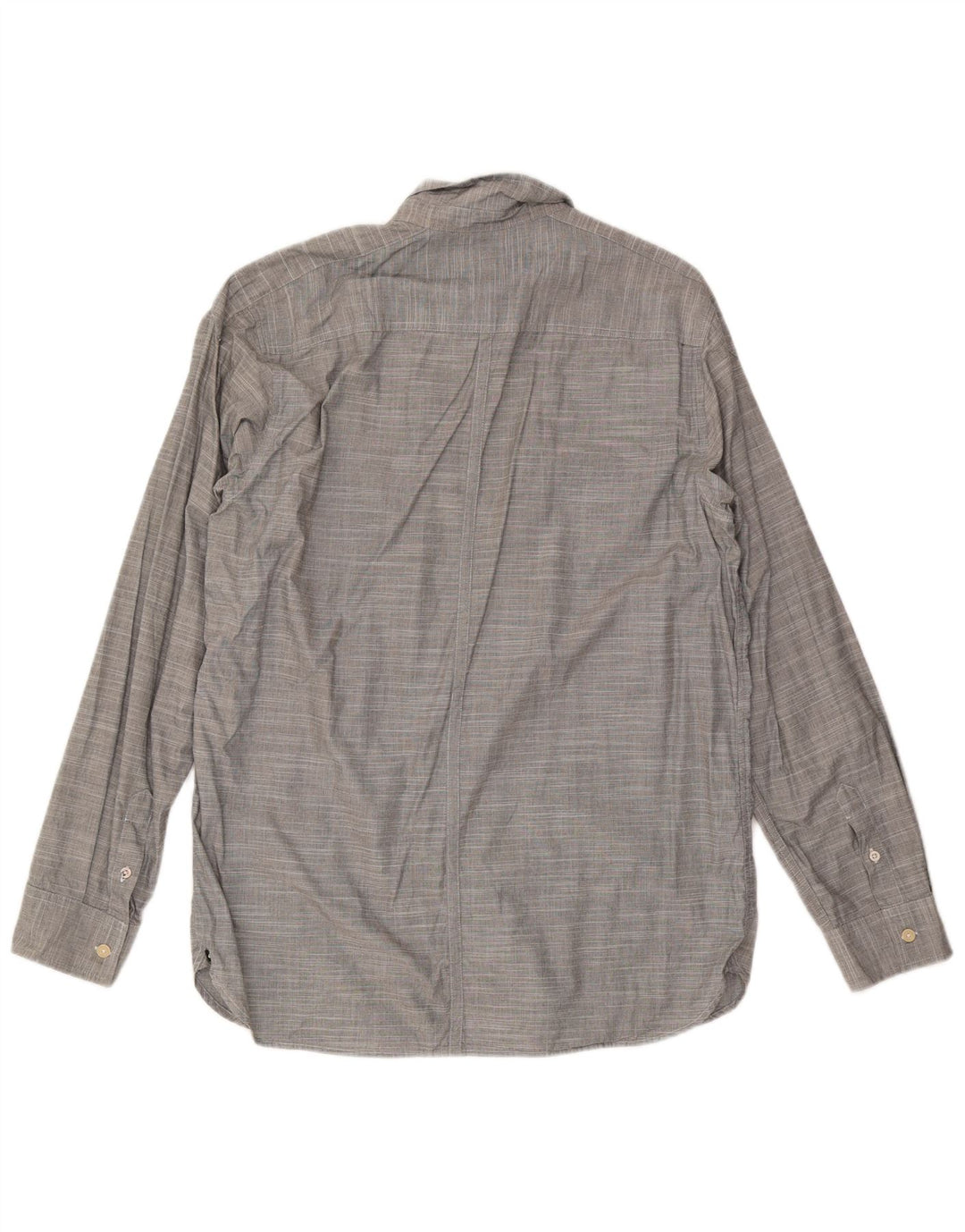 Quiksilver Mens Shirt XL Grey Striped Cotton