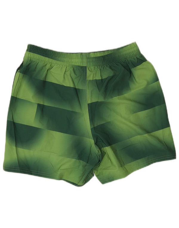 Nike Mens Sport Shorts Medium Green Striped Polyester
