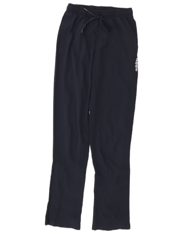 Adidas Womens Tracksuit Trousers UK 10 Small  Navy Blue Polyester