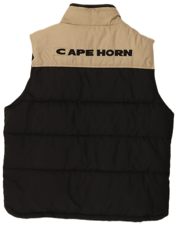 Cape Horn Mens Padded Gilet UK 42 XL Black Colourblock