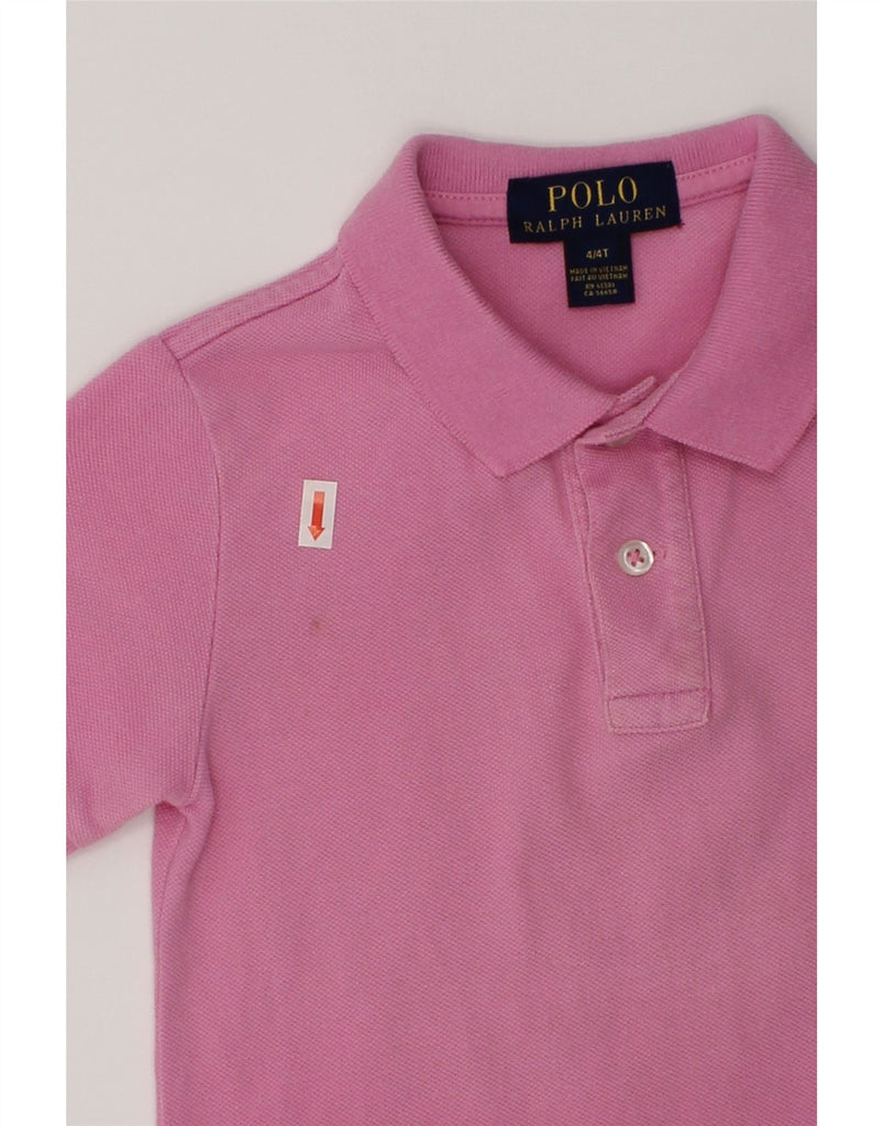 POLO RALPH LAUREN Boys Polo Shirt 3-4 Years Pink Cotton | Vintage Polo Ralph Lauren | Thrift | Second-Hand Polo Ralph Lauren | Used Clothing | Messina Hembry 