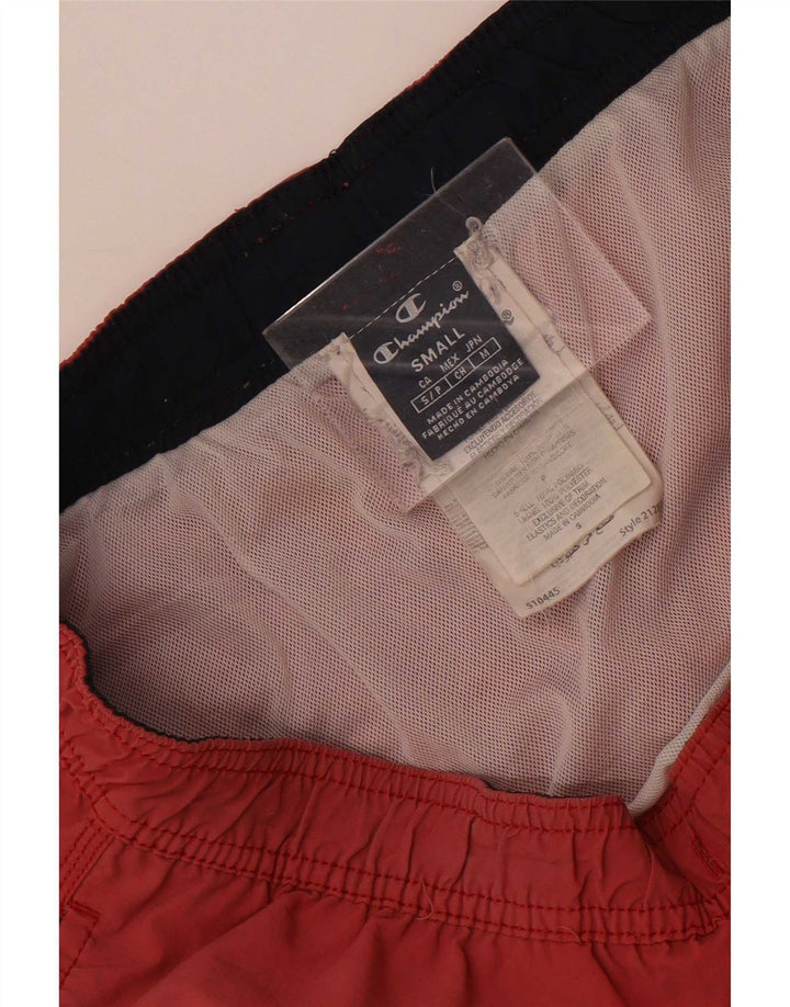 Champion Mens Graphic Swimming Shorts Small Red Polyamide