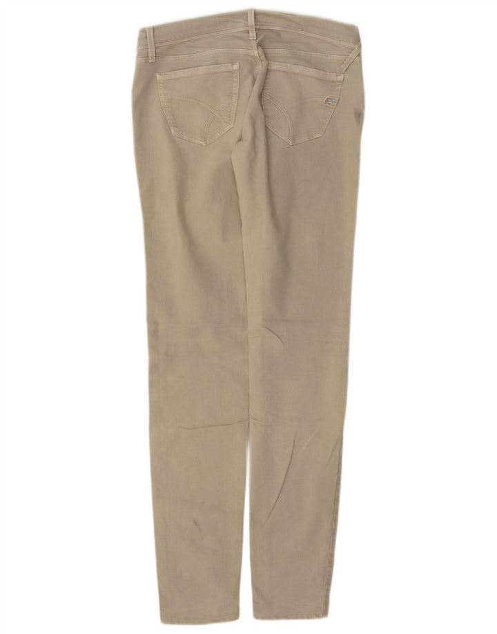 Gas Womens Slim Jeans W28 L32 Beige Cotton
