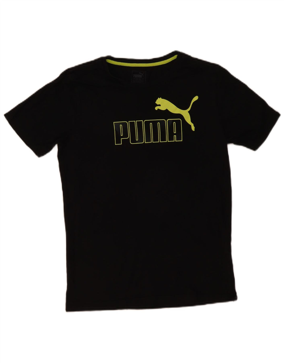 Puma Mens Graphic T-Shirt Top Small Black Cotton