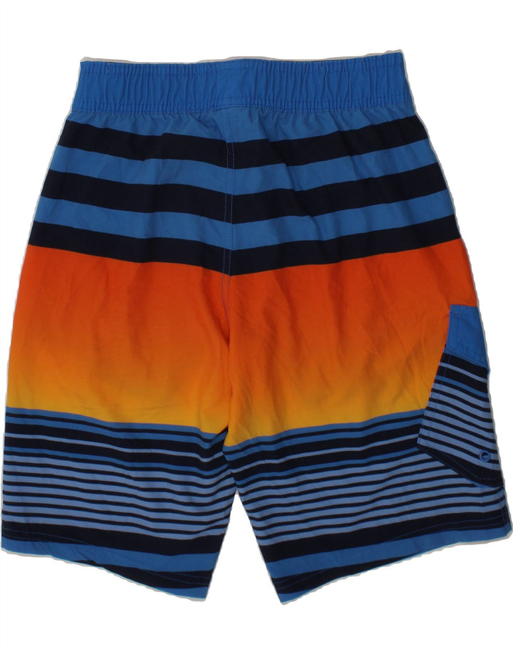 EDDIE BAUER Boys Swimming Shorts 10-11 Years Medium Multicoloured Striped Vintage Eddie Bauer and Second-Hand Eddie Bauer from Messina Hembry 